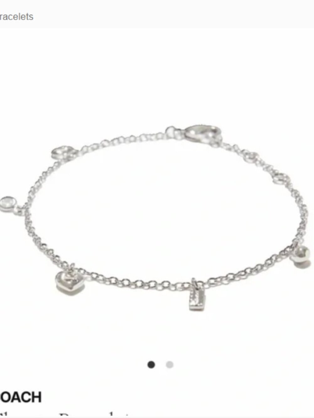 Coach Charm Bracelet